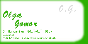 olga gomor business card